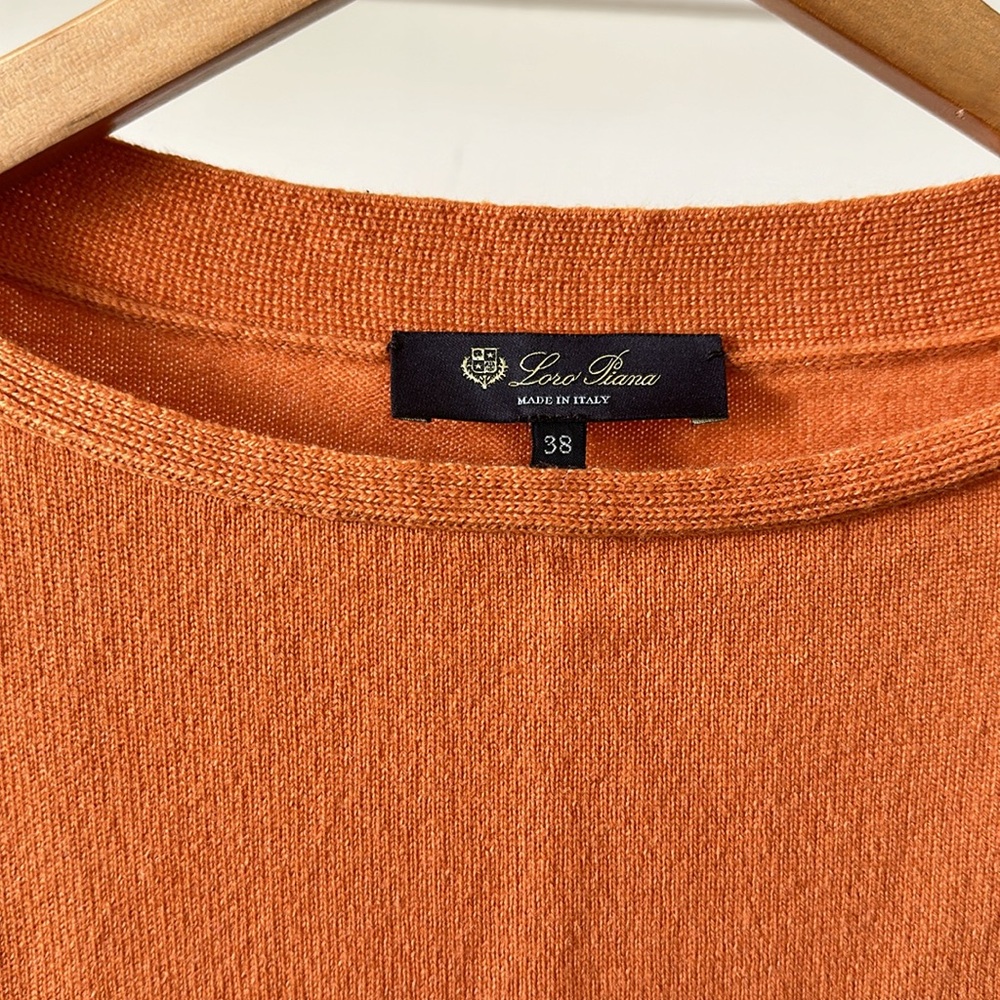 New Loro Piana 100% cashmere boatneck bateau colorblock knit pullover sweater - Picture 5 of 16